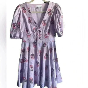 House of Harlow NWOT 1960 Mini Linen Blend Lace Up Dress Size 4